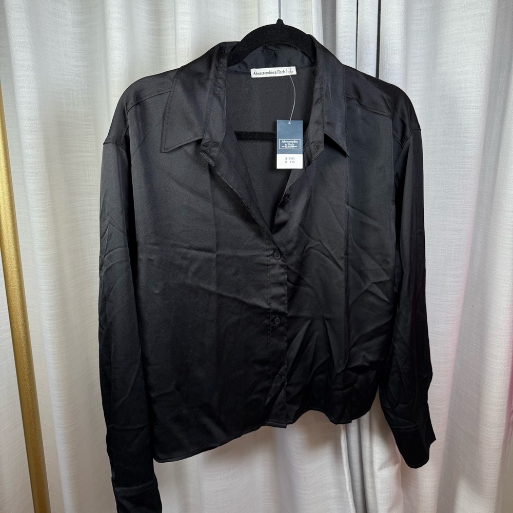 Abercrombie & Fitch Midnight Satin Shirt